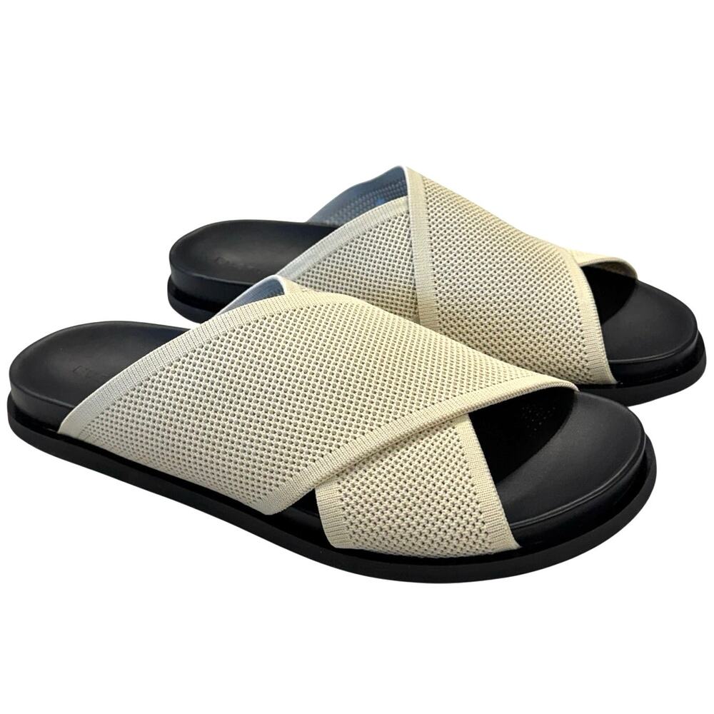 NIB Everlane The ReKnit Form Crossover Sandal in Sandshell Size 11